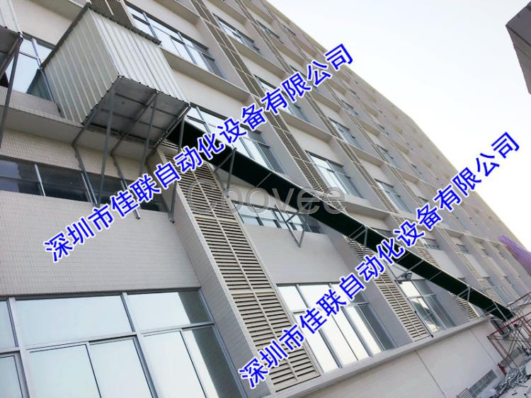 倉庫四樓五樓到一樓出庫輸送帶