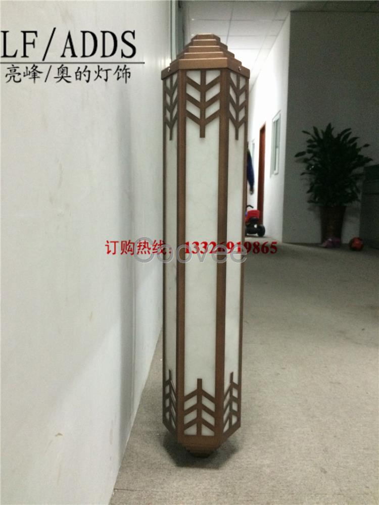 戶外仿古壁燈八角仿云石壁燈定制特色歐式壁燈酒店別墅工程壁燈