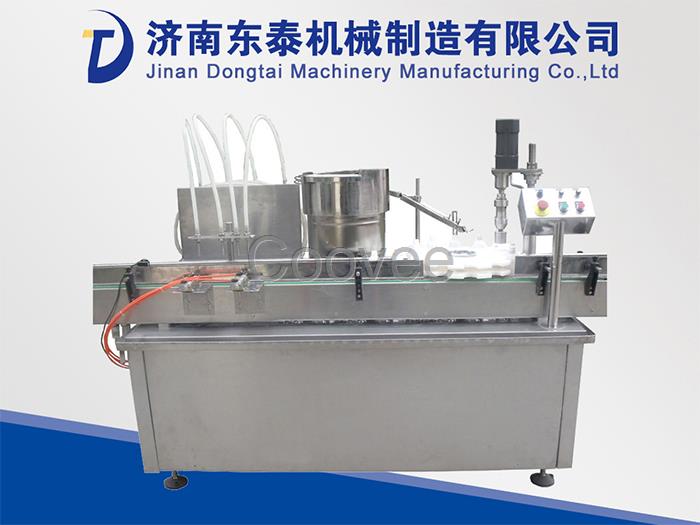 功能灌裝旋蓋機(jī)一臺(tái)機(jī)器灌裝旋蓋兩不誤