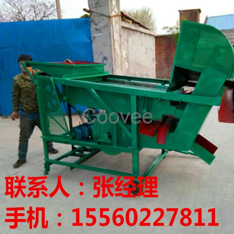 豆瓣篩選機-震動半粒篩分機-豆殼碎粒篩分機-大豆清選機