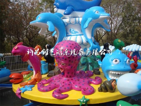 創藝廠家直銷公園大型戶外兒童海洋歡樂島游藝設施激戰鯊魚島定制