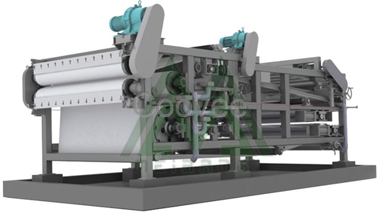 帶式污泥脫水機-打樁泥漿脫水-帶式污泥壓濾脫水機