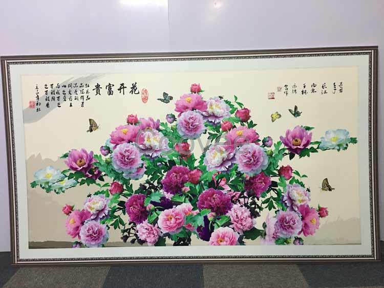 珠海UV油画布喷绘UV墙纸喷绘UV背景墙喷绘力奇广告