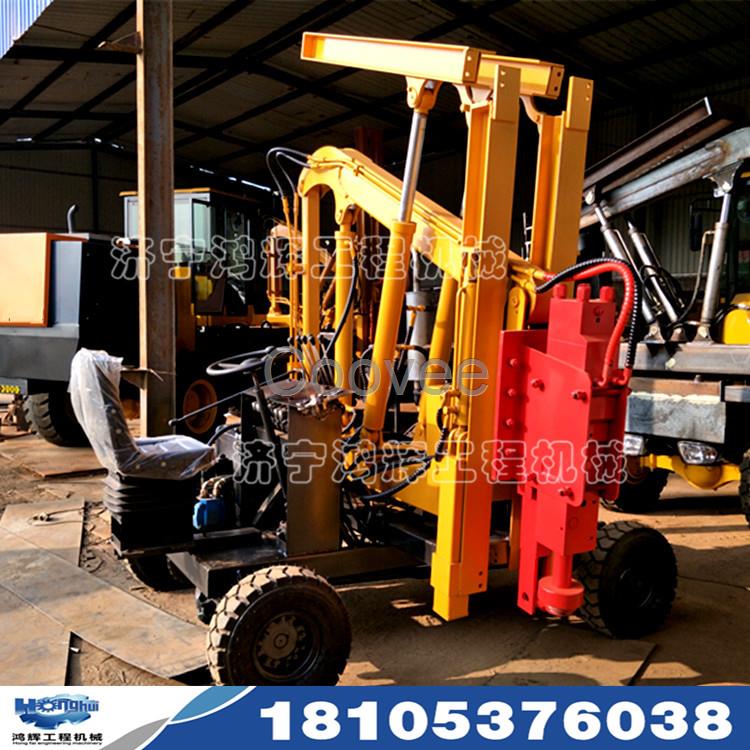 全液壓公路護欄打樁機公路護欄打鉆一體機護欄鉆孔機