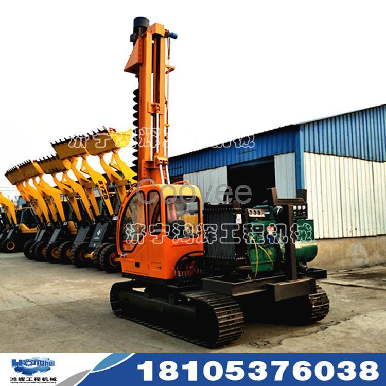 光伏打樁機履帶光伏打樁機光伏地樁打樁機光伏電打樁機