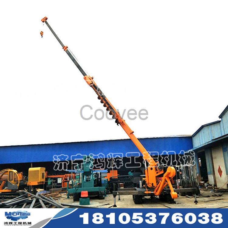 吊車挖坑一體機建筑工程地基打樁機農村建房吊打機道路路桿打坑機