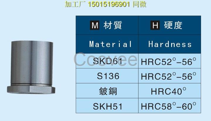 加工模沖針頂針型芯鑲針導柱導套等五金塑膠模具配件