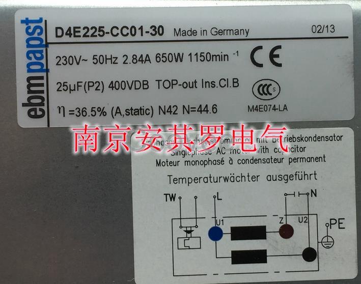 风机全新原装D4E225-CC01-30货真价实ABB