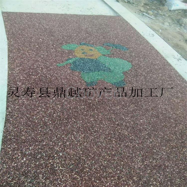 透水路面专用胶粘石20-40目胶粘石水磨石子混凝土专用胶粘石