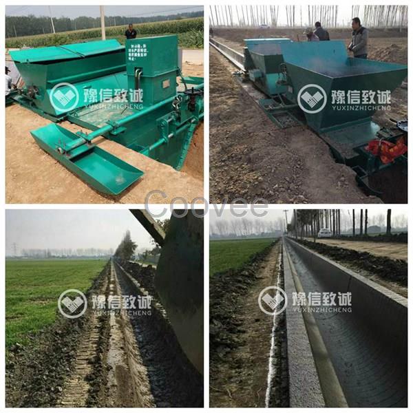 農渠滑膜機U型渠自動建造機