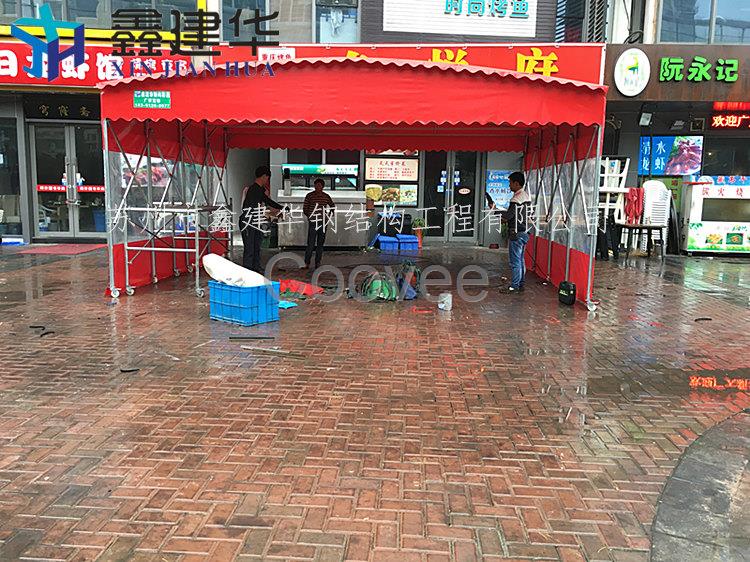 杭州門店遮雨篷上城區(qū)透明固定篷大排檔雨蓬出租