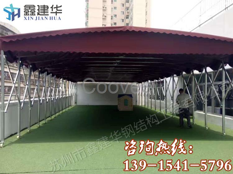 杭州戶外推拉雨棚拱墅區環保推拉篷移動伸縮篷訂做