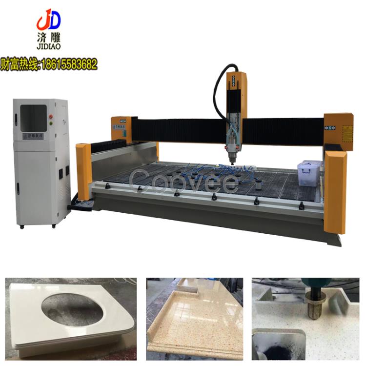 數控石英石大理石磨邊機做造型盆孔切割機