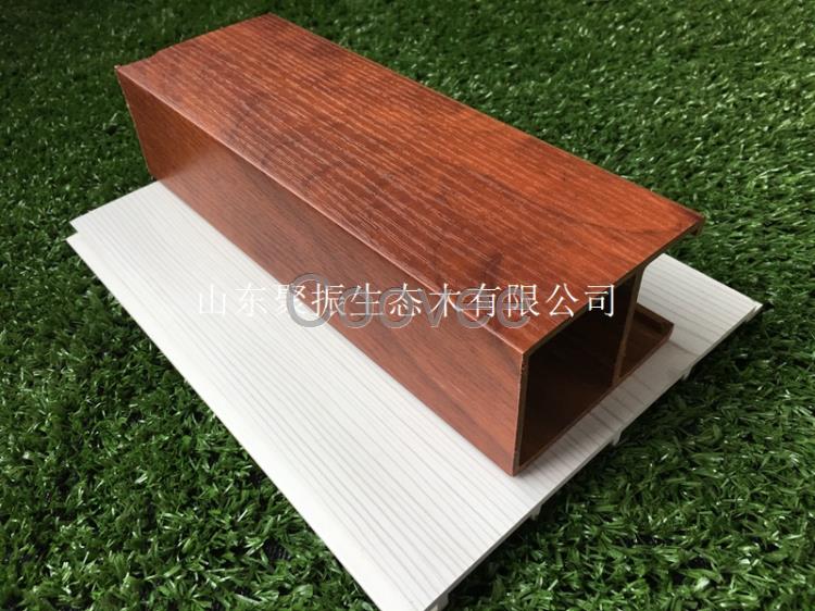 河津塑木50*75格柵吊頂酒店裝飾貼圖