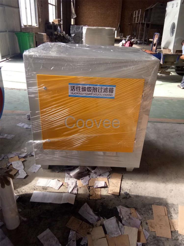 菏澤50000風量活性碳吸附箱適用于噴漆房環保設備