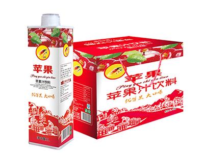 大馬邦1升蘋果果汁飲料大瓶方盒宴請(qǐng)裝批發(fā)