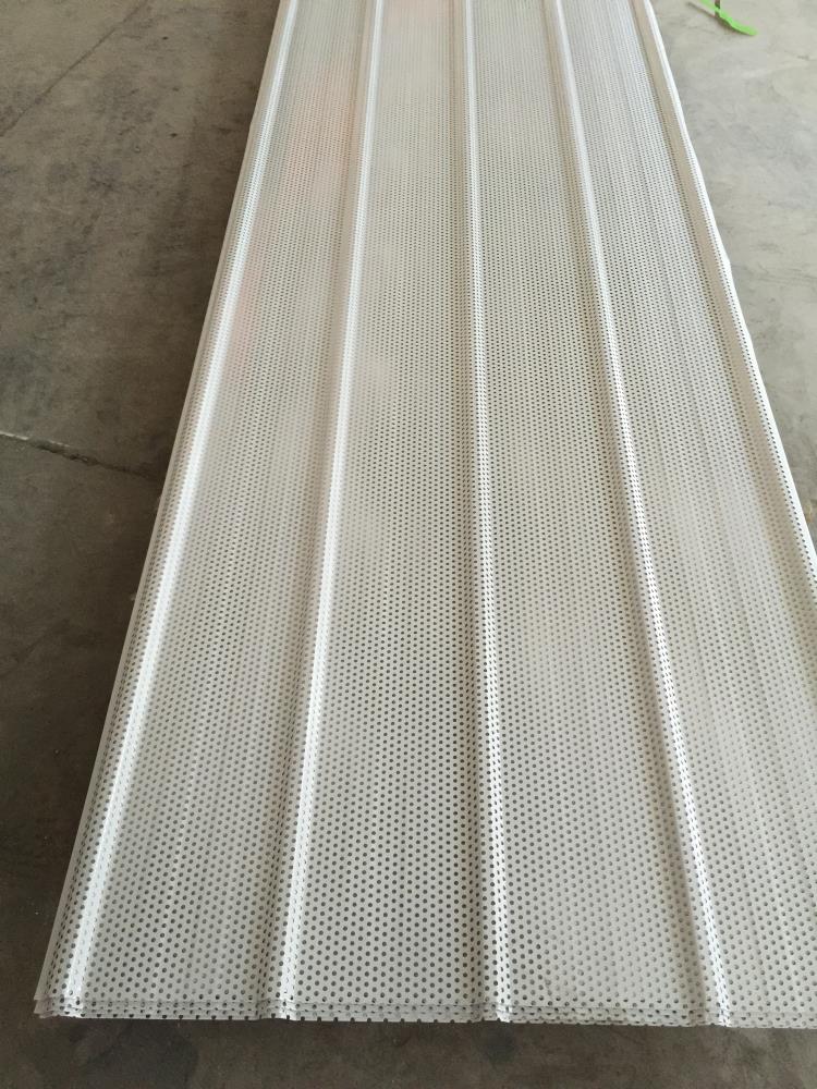 【镀铝锌穿孔压型钢板】河北镀铝锌穿孔压型钢板900型打孔底板
