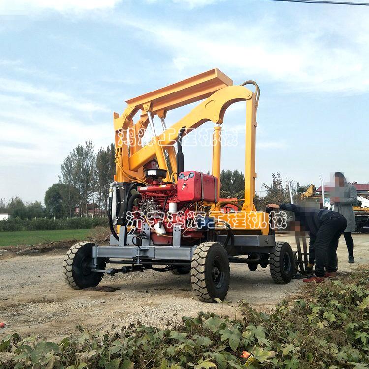 廠家直銷公路護欄打樁機 一體式公路護欄打樁機 液壓護欄打樁機