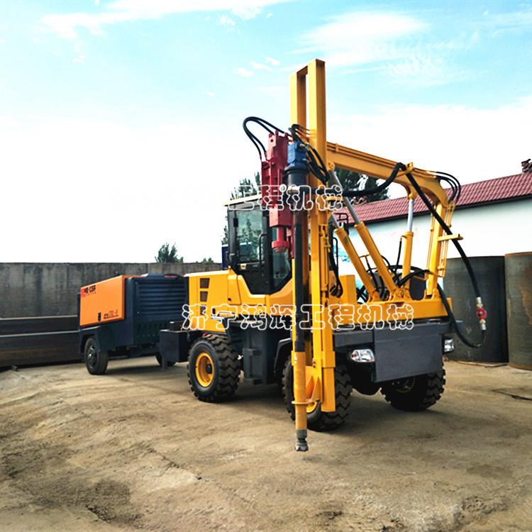 山地波形護欄打樁鉆孔機 公路護欄鉆孔機 公路護欄打樁機