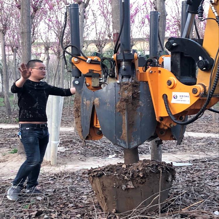 常青瓣式挖樹機(jī)起球機(jī)樹苗移栽機(jī)代替人工挖樹