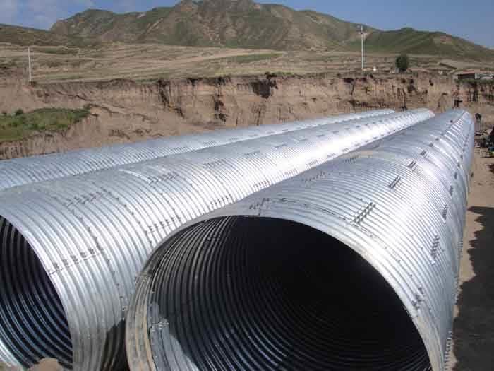 榆林公路涵洞钢波纹管 钢波纹管涵 金属波纹涵管生产厂家