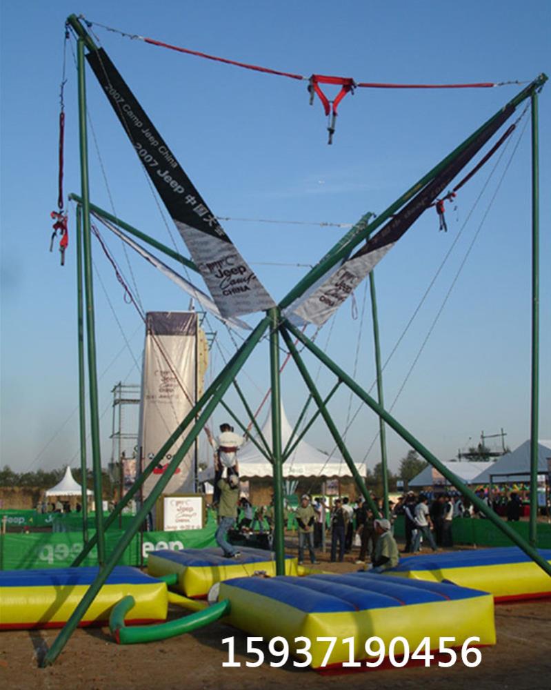 【四人蹦极】贵州广场四人蹦极厂家 室内大型四人电动蹦极 迷你穿梭