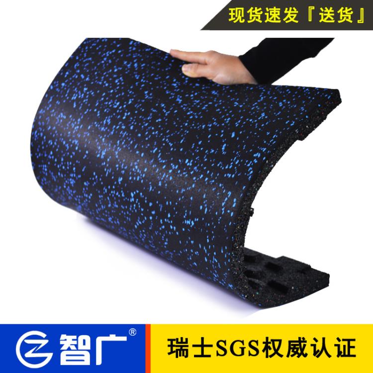 智廣健身房橡膠地墊力量區減震墊杠啞鈴緩沖地板防震墊家用拼接磚