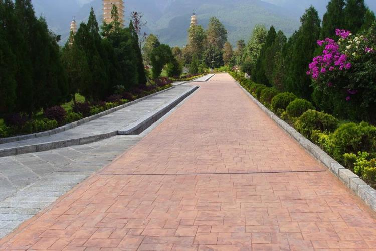 界首壓模地坪壓花地坪