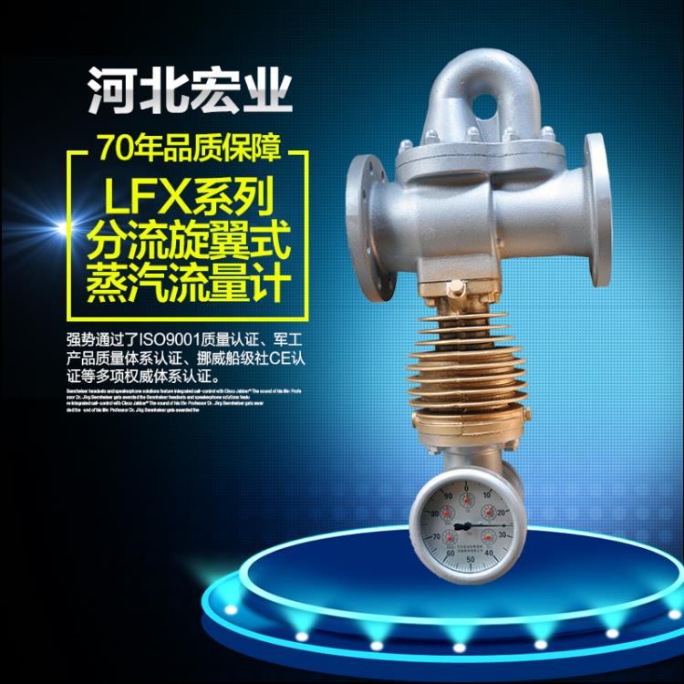 河北宏業LFX蒸汽流量計   旋翼式蒸汽流量計