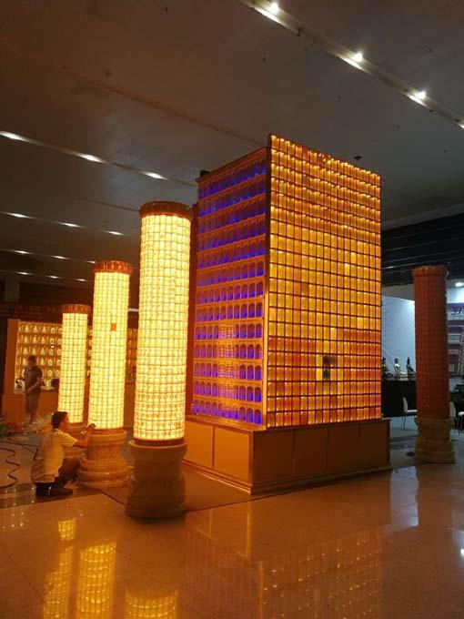 宏緣科技琉璃佛像萬佛龕萬佛墻寺廟裝飾用品