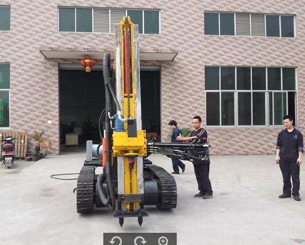 履帶式基坑支護(hù)斜拉錨桿錨索回轉(zhuǎn)盤鉆機(jī)