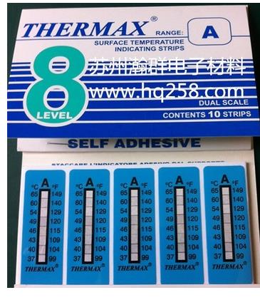 原装英国温度美THERMAX 测温纸 热敏变色试纸 测温贴片