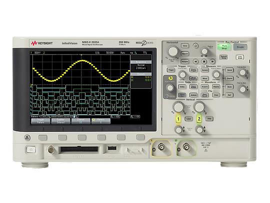 DSOX2022A 示波器200 MHz 2 个模拟通道