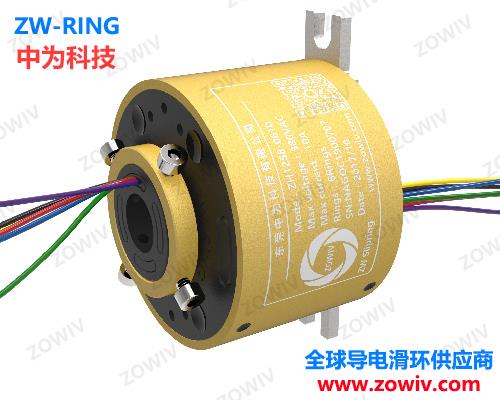 2环过孔导电滑环空心轴标准电滑环供应商旋转接头标准滑环