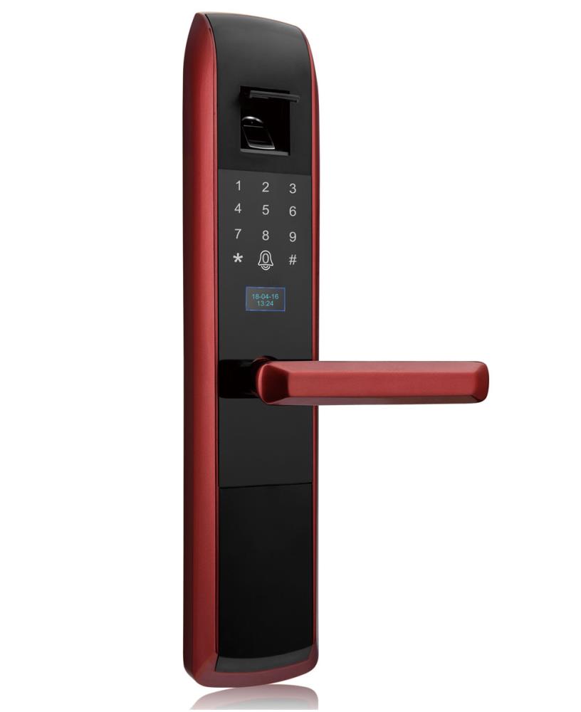 【智能锁】深圳创佳ls-c77家用智能锁指纹锁密码锁电子锁防盗锁