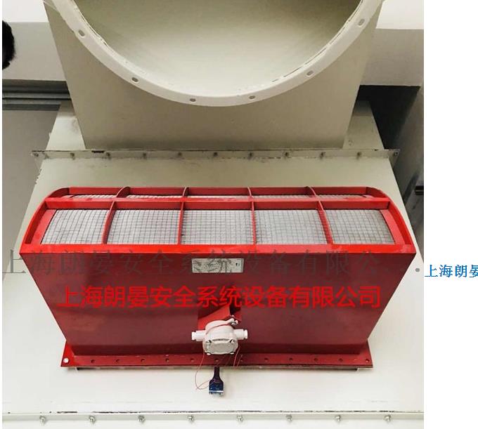 無焰泄爆裝置室內(nèi)粉塵
