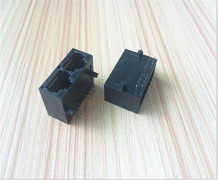 RJ45全塑帶燈網(wǎng)口百兆1X2濾波器全塑帶燈8P8C網(wǎng)絡(luò)插座