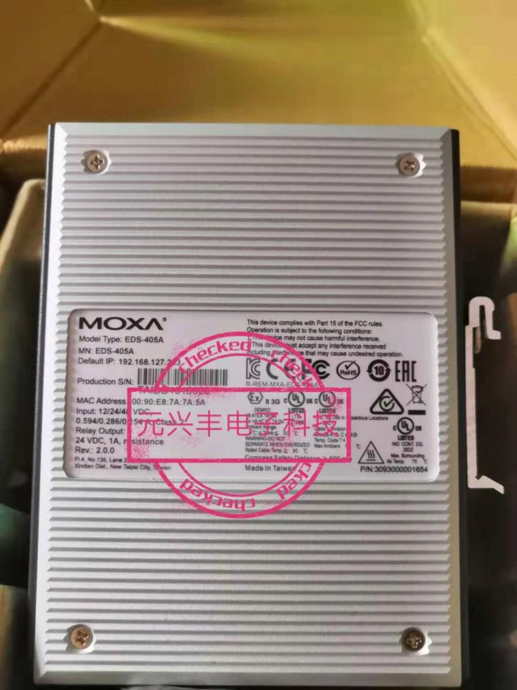 台湾MOXA EDS-40 5口全电口网工业以太网交换机