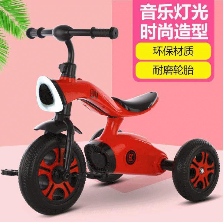 新款兒童三輪車音樂三輪童車