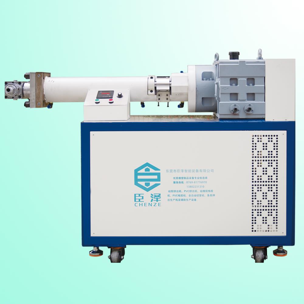 供应东莞臣泽CZ-CJC-80W单螺杆80卧式硅胶挤出机