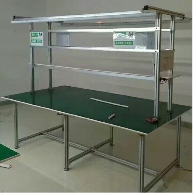 定制防靜電工作臺 雙面操作臺生產線 電子廠專用生產線工作臺