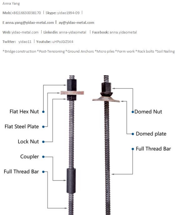 邯鄲精軋螺紋鋼和錨具PSB830 930 1080螺母連接器