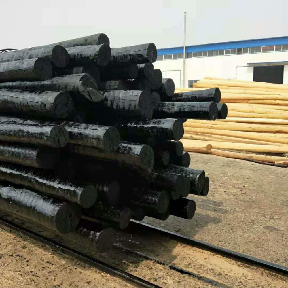 【油木杆】现货供应防腐油木杆6米7米8米9米