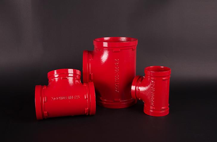 【消防沟槽管件正三通】消防沟槽管件正三通异形三通管道连接配件消防