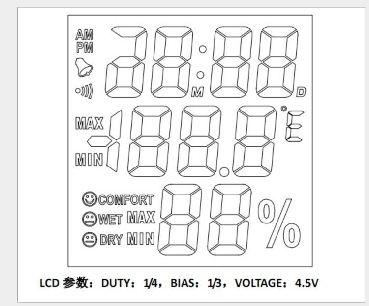 环境温湿度测试计IC  室内温湿度时钟芯片家用电子日常用品