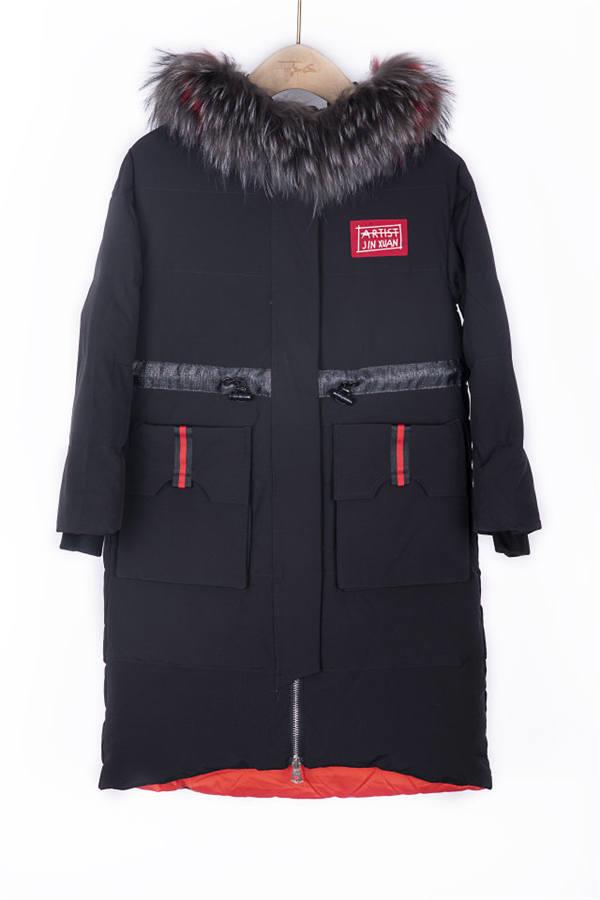 羽絨服女服裝批發2019冬新款韓版折扣女裝同款收腰修身輕薄連