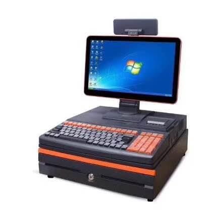 電腦辦公收銀一體機POS-156內置58小票機多語言進銷存管