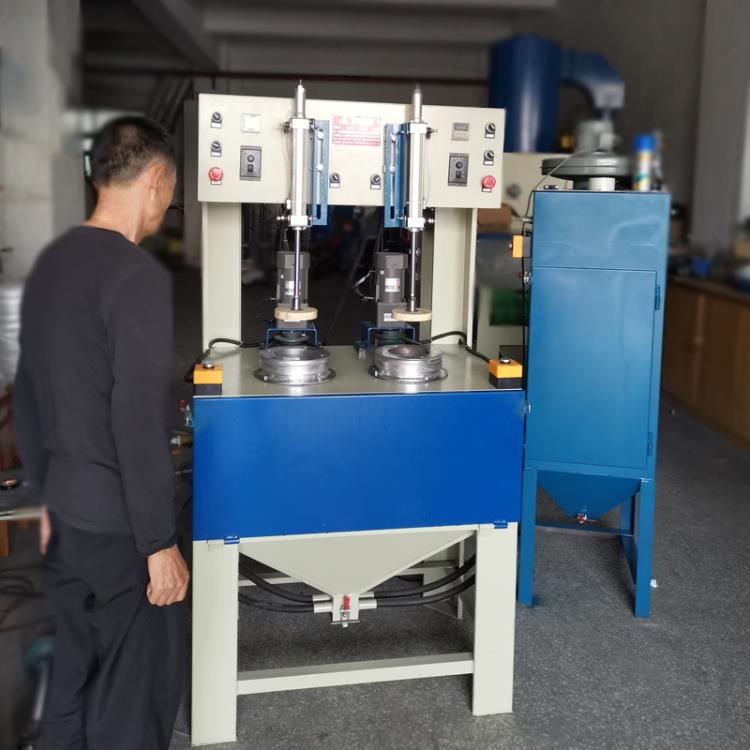 浙江噴砂機 水壺內膽噴砂雙工位轉盤噴砂機